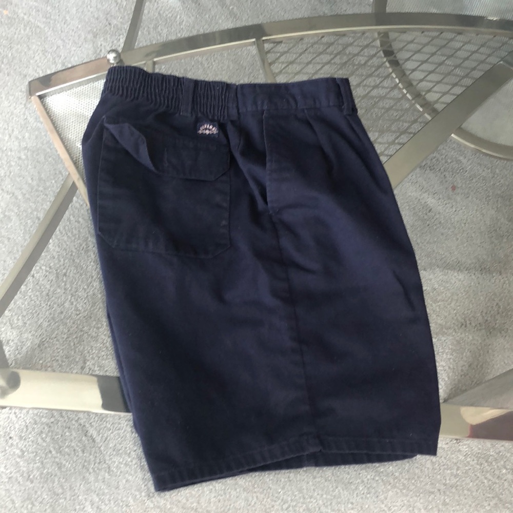 Flyers. Simple blue shorts